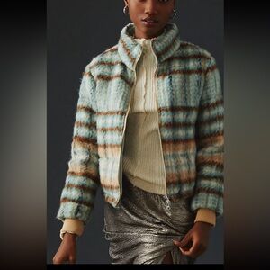 Anthropologie Multicolor Teddy Jacket
